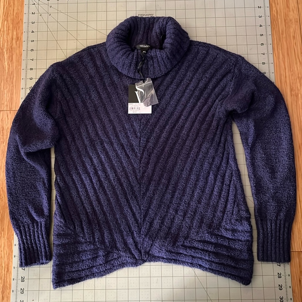 Simply Vera plum turtleneck sweater.